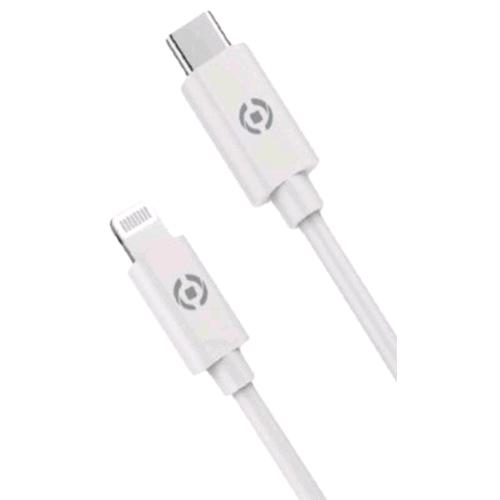 CELLY PROCOMPACT CAVO DA USB-C A LIGHTNING 60 W 1 MT BIANCO