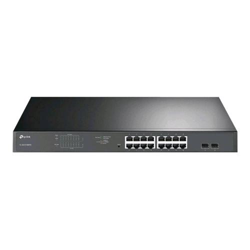 TP-LINK JETSTREAM TL-SG1218MPE SWITCH GESTITO L2 16 x 10/100/1000 (PoE+) + 2 x Gigabit SFP PoE+ (192 W) MONTABILE SU RACK