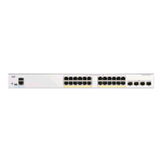 CISCO CATALYST 1200-24P-4X SEITCH GESTITO L3 - 24 x 10/100/1000 (PoE+) + 4 x 10Gb Ethernet SFP+ PoE+ (195 W) MONTABILE SU RACK BIANCO