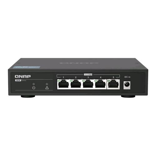 QNAP QSW-1105-5T SWITCH NON GESTITO 5 PORTE 5 x 10/100/1000/2.5G DESKTOP NERO