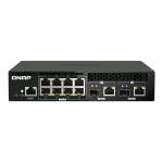 QNAP QSW-M2108R-2C SWITCH GESTITO L2 - 8 x 2.5GBase-T + 2 x combo 10 Gigabit SFP+/RJ-45 PoE DESKTOP MONTABILE SU RACK NERO