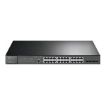 TP-LINK JETSTREAM TL-SG3428MP V6.6 SWITCH GESTITO L2+ - 24 x 10/100/1000 (PoE+) + 4 x Gigabit SFP - PoE+ (384 W) MONTABILE SU RACK NERO
