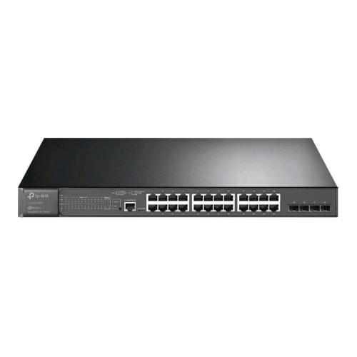 TP-LINK JETSTREAM TL-SG3428MP V6.6 SWITCH GESTITO L2+ - 24 x 10/100/1000 (PoE+) + 4 x Gigabit SFP - PoE+ (384 W) MONTABILE SU RACK NERO