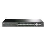 TP-LINK JETSTREAM TL-SG3428XF V1 SWITCH GESTITO L2+ -20 x Gigabit SFP + 4 x combo Gigabit SFP/RJ-45 + 4 x 10 Gigabit SFP+ (uplink) MONTABILE SU RACK NERO