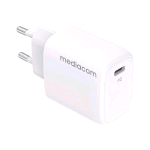 MEDIACOM MD-A120 PD CHARGER CARICABATTERIE DA RETE USB-C 20 W BIANCO