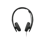 LENOVO CUFFIE VOIP STEREO CON MICROFONO CABLATE USB-C CON ADATTATORE AD USB-A CERTIFICATE ZOOM NERO