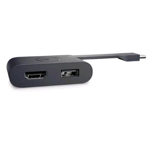 DELL DELL-DA20-MG ADATTATORE DA USB-C MASCHIO AD HDMI 2.0 FEMMINA + USB-A 3.0 FEMMINA