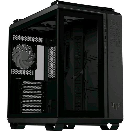 ASUS TUF GAMING GT502 PLUS TG ARGB CABINET ATX MIDI TOWER PANNELLI LATERALI IN VETRO TEMPERATO 4 VENTOLE ARGB PREISTALLATE NERO
