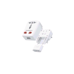 MEDIACOM MD-T100 TRAVEL ADAPTER INTERNAZIONALE + 1 PRESA USB-A BIANCO