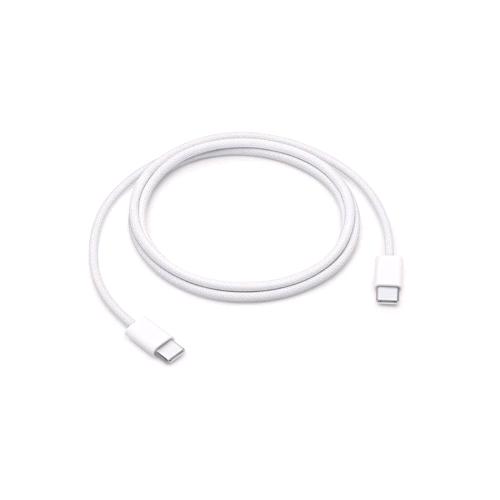 APPLE CAVO DI RICARICA INTRECCIATO USB-C A USB-C MASCHIO-MASCHIO 60 W 1 MT BIANCO
