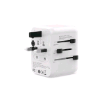 MEDIACOM MD-T101 UNIVERSAL ADAPTER PD 20W ADATTATORE DA VIAGGIO CON FUNZION EPOWER DELIVERY 2 PORTE USB-A 1 PORTA USB-C BIANCO