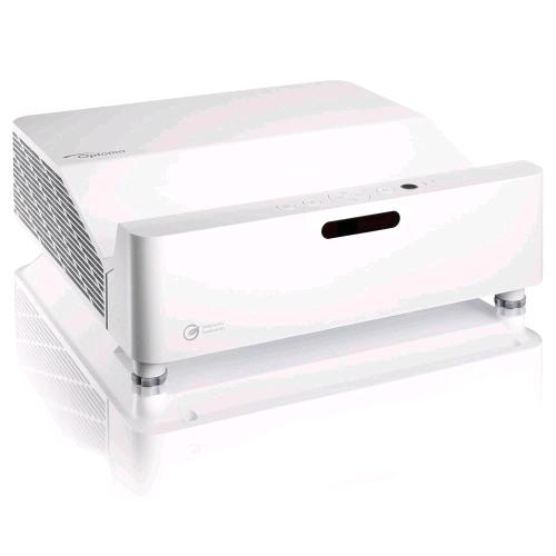 OPTOMA ZH430UST VIDEOPROIETTORE LASER DLP OTTICA ULTRA CORTA FULL HD 1080p 16:9 CONTRASTO 300.000:1 COMANDI LAN CRESTRON, EXTRON, AMX, PJ-LINK E TELNET 4.000 LUMEN BIANCO
