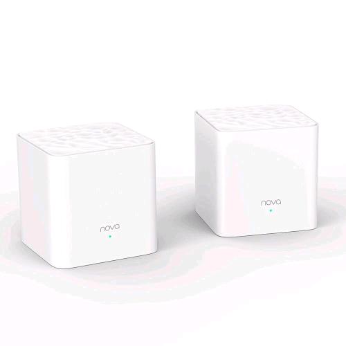 TENDA NOVA MW3 2PACK ROUTER WIRELESS DUAL BAND AC1200 SISTEMA HOME MESH WiFi DUAL BAND COPERTURA FINO A 300mq MU-MIMO,sistema QoS