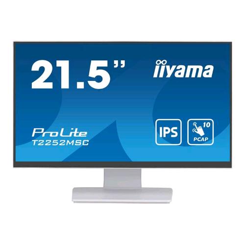 IIYAMA PROLITE T2252MSC-W2 21.5" LED IPS FULL HD TOUCH SCREEN 250 CD/mq 1000:1 5ms ALTOPARLANTI 1 x HDMI 1 x DISPLAYPORT