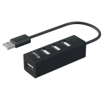 EQUIP HUB 4 PORTE USB-A 2.0 480 Mbps AUTOALIMENTATO NERO