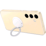 SAMSUNG GALAXY S24+ CLEAR GADGET CASE COVER CON CAVALLETTO POSIZIONABILE E LACCIO INTERCAMBIABILE TRASPARENTE