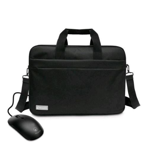 ATLANTIS P004-K265-16+M KIT BORSA PER NOTEBOOK FINO A 16" + MOUSE OTTICO USB 1.000-2.000 DPI NERO