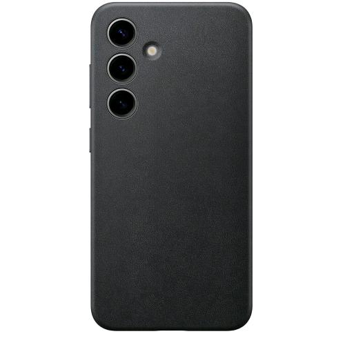 SAMSUNG GALAXY S24 VEGAN LEATHER CASE COVER IN PELLE VEGETALE NERO