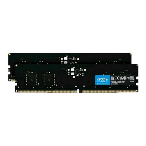 CRUCIAL CT2K8G56C46U5 KIT MEMORIA RAM 2x8GB TOT 16GB 5.600MHz TIPOLOGIA DIMM TECNOLOGIA DDR5 CAS 46
