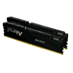 KINGSTON FURY BEAST XMP KIT MEMORIA RAM 2x16GB TOT 32GB 6.400MHz TIPOLOGIA DIMM TECNOLOGIA DDR5 CAS 32 BLACK