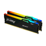 KINGSTON FURY BEAST RGB EXPO KIT MEMORIA RAM 2x16GB TOT 32GB 6.000MHz TIPOLOGIA DIMM TECNOLOGIA DDR5 CAS 30 BLACK