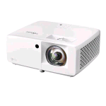 OPTOMA ZK430ST VIDEOPROIETTORE LASER DURA CORE 4K ULTRA HD OTTICA CORTA FULL 3D  3700 LUMEN HDR- HLG BIANCO