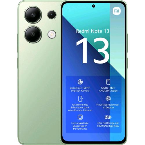 XIAOMI REDMi NOTE 13 DUAL SIM 6.67" OCTA CORE 128GB RAM 6GB 4G LTE EUROPA GREEN