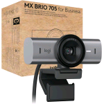 LOGITECH MX BRIO 705 WEBCAM FOR BUSINESS 4K CON CORREZIONE AUTOMATICA DELLA LUMINOSITA' ULTRA HD INQUADRATURA AUTOMATICA SHOW MODE USB-C COMPATIBILE CON MICROSOFT TEAMS ZOOM GOOGLE MEET GRAFITE