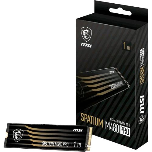 MSI SPATIUM M480 PRO SSD 1.000GB M2 NVMe PCIe 4.0