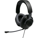 JBL QUANTUM 100 CUFFIE GAMING OVER EAR CON FILO HEADSET DA GIOCO CON MICROFONO BOOM DIREZIONALE RIMOVIBILE COMPATIBILITA' SU OGNI PIATTAFORMA COLORE NERO