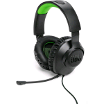 JBL QUANTUM 100 CUFFIE GAMING OVER EAR CON FILO HEADSET DA GIOCO CON MICROFONO BOOM DIREZIONALE RIMOVIBILE COMPATIBILITA' SU OGNI PIATTAFORMA NERO VERDE