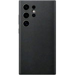 SAMSUNG GALAXY S24 ULTRA VEGAN LEATHER CASE COVER IN PELLE VEGETALE NERO
