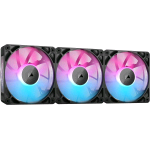 CORSAIR ICUE LINK RX120 RGB 120 mm VENTOLE PWM CON HUB DI SISTEMA ICUE LINK CUSCINETTO A CUPOLA MAGNETICA CONFEZIONE 3 Pz. NERO