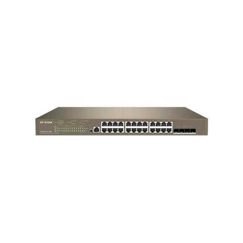 IP-COM G5328XP-24-410W SWITCH GESTITO L3 24 PORTE ETHERNET 10/100/1000 BASE-T PoE - 4 PORTE SFP+ 10G BASE-X - 3 PORTE UPLINK 10G