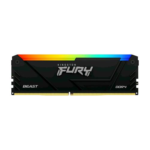 KINGSTON FURY BEAST RGB MEMORIA RAM 16GB 3.200MHz TIPOLOGIA DIMM TECNOLOGIA DDR4 CAS 16 BLACK