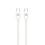 CELLY COTTON CAVO USB-C MASCHIO-MASCHIO IN COTONE INTRECCIATO SUPPORTA CARICA RAPIDA 60 W 1.5 MT VERDE CHIARO