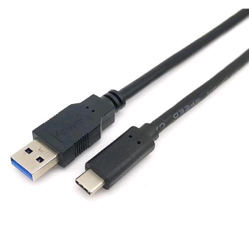 EQUIP CAVO DATI RICARICA DA USB-A 3.2 Gen1 AD USB-C MASCHIO-MASCHIO 5Gbps 3A 2 MT NERO