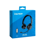 VULTECH HS-03 CUFFIE USB CON MICROFONO E CONTROLLER VOLUME E AUDIO ARCHETTO REGOLABILE NERO
