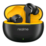 REALME T110 EAR BUDS AURICOLARI WIRELESS BLUETOOTH 5.4 IPX5 DYNAMIC BASS CANCELLAZIONE DEL RUMORE CONNETTORE USB-C CUSTODIA DI RICARICA BLACK