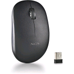 NGS FOG PRO MOUSE OTTICO WIRELESS 2.4GHz INTERFACCIA NANO USB 2 PULSANTI SILENZIOSI E ROTELLA DI SCORRIMENTO PLUG AND PLAY AMBIDESTRO 1000 DPI NERO