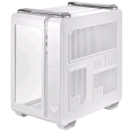 ASUS TUF GAMING GT502 PLUS TG ARGB WHITE CASE PER PC GAMING MID ATX DOPPIA CAMERA PANNELLI LATERALI SENZA ATTREZZI USB 3.2 GEN2 TYPE-C 4 VENTOLE ARGB PREINSTALLATE BIANCO