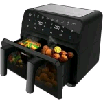 CECOTEC FRIGGITRICE AD ARIA CECOFRY ADVANCE 2200W CAPACITA' 9 LT PARETE DIVISORIA MOBILE CON FINESTRA 8 PROGRAMMI NERO