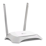 TP-LINK TL-WR840N ROUTER WIRELESS FAST ETHERNET BANDA SINGOLA 2.4 GHz 300 Mbit/s GRIGIO BIANCO