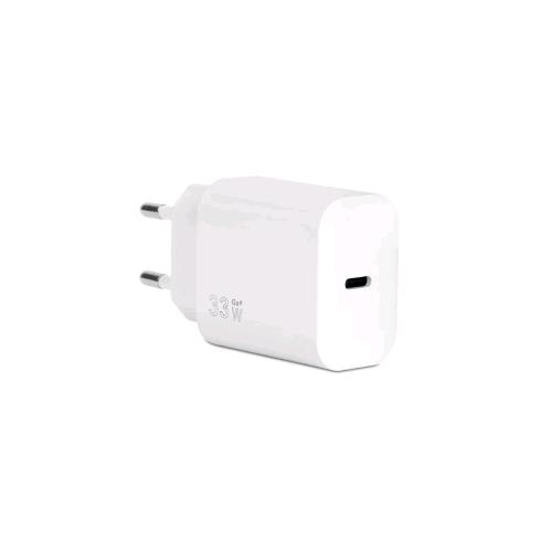 VULTECH CARICABATTERIE DA RETE GaN PD 33 W QC 3.0 - 1 PORTA USB-C BIANCO