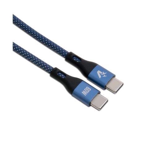 VULTECH CAVO USB-C MASCHIO-MASCHIO 60 W 3.0A 1.2 MT BLU