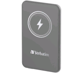 VERBATIM POWER BANK 5.000mAh RICARICA WIRELESS 15 W PD 20W GREY