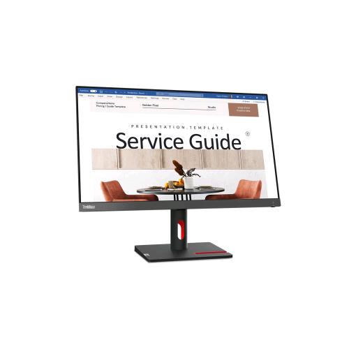 LENOVO THINKVISION S24i-30 23.8" LED FULL HD IPS 16:9 250 CD/mq CONTRASTO 1300:1 100Hz 6ms LOW BLUE LIGHT 1 x VGA 1 x HDMI ROSSO/NERO