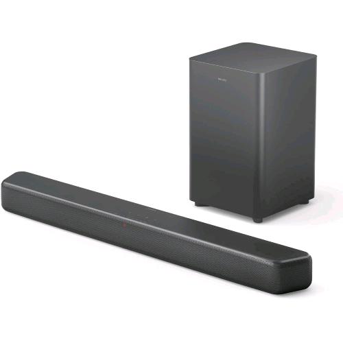 PHILIPS TAB5309 SOUNDBAR 2.1 CON SUBWOOFER WIRELESS - 2.1 CANALI 240W, DTS VIRTUAL X, BLUETOOTH 5.4, HDMI ARC, CONNESSIONE OTTICA ED USB GRIGIO SCURO