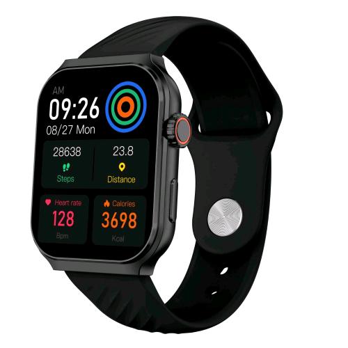 CELLY TRAINER ULTRA SMARTWATCH 2.02" BLACK DOPPIO CINTURINO