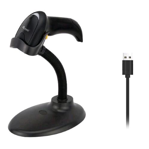 EQUIP 351021 LETTORE CODICI A BARRE USB 2D CON STAND SUPPORTO NERO
